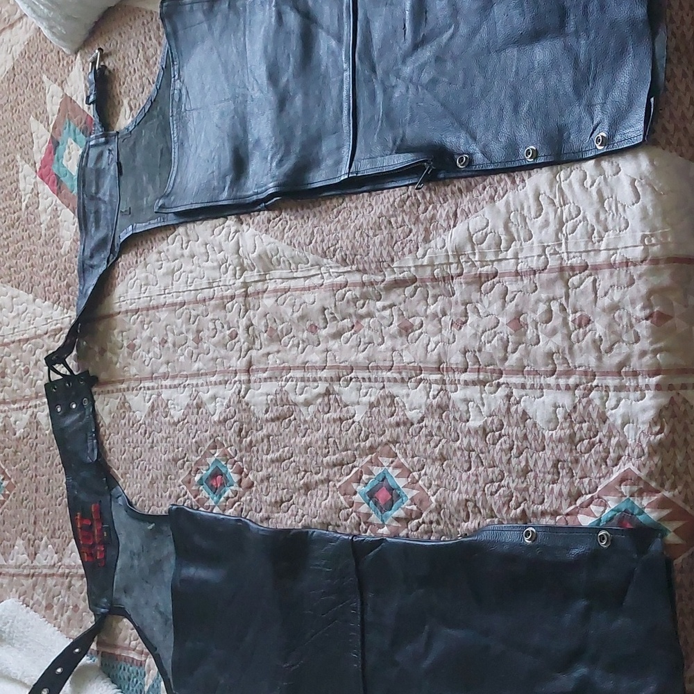 CHAPS HOT LEATHERS SZ M - Picture 6 of 17